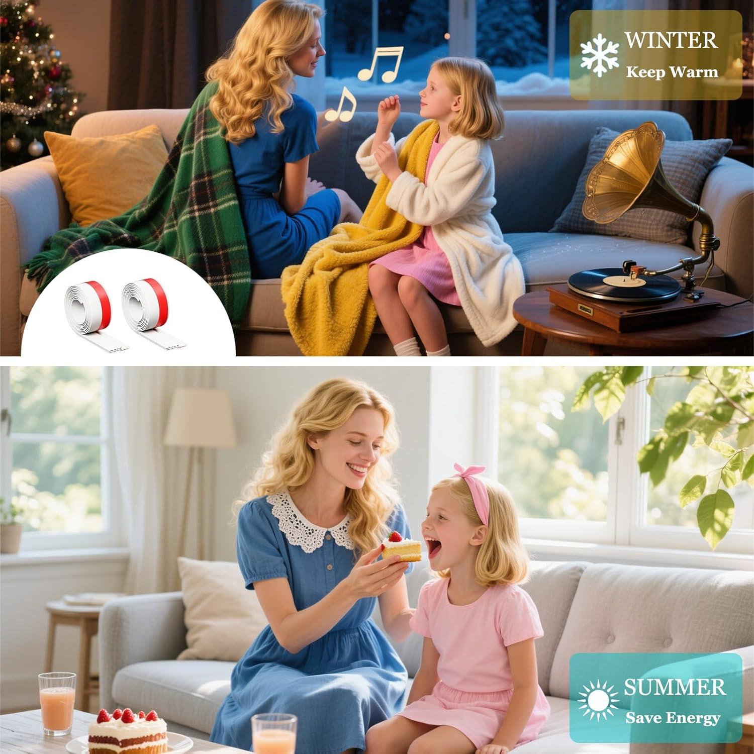 Tapón de Corrientes de Aire para Puerta WYCWYQDR 198cm Blanco