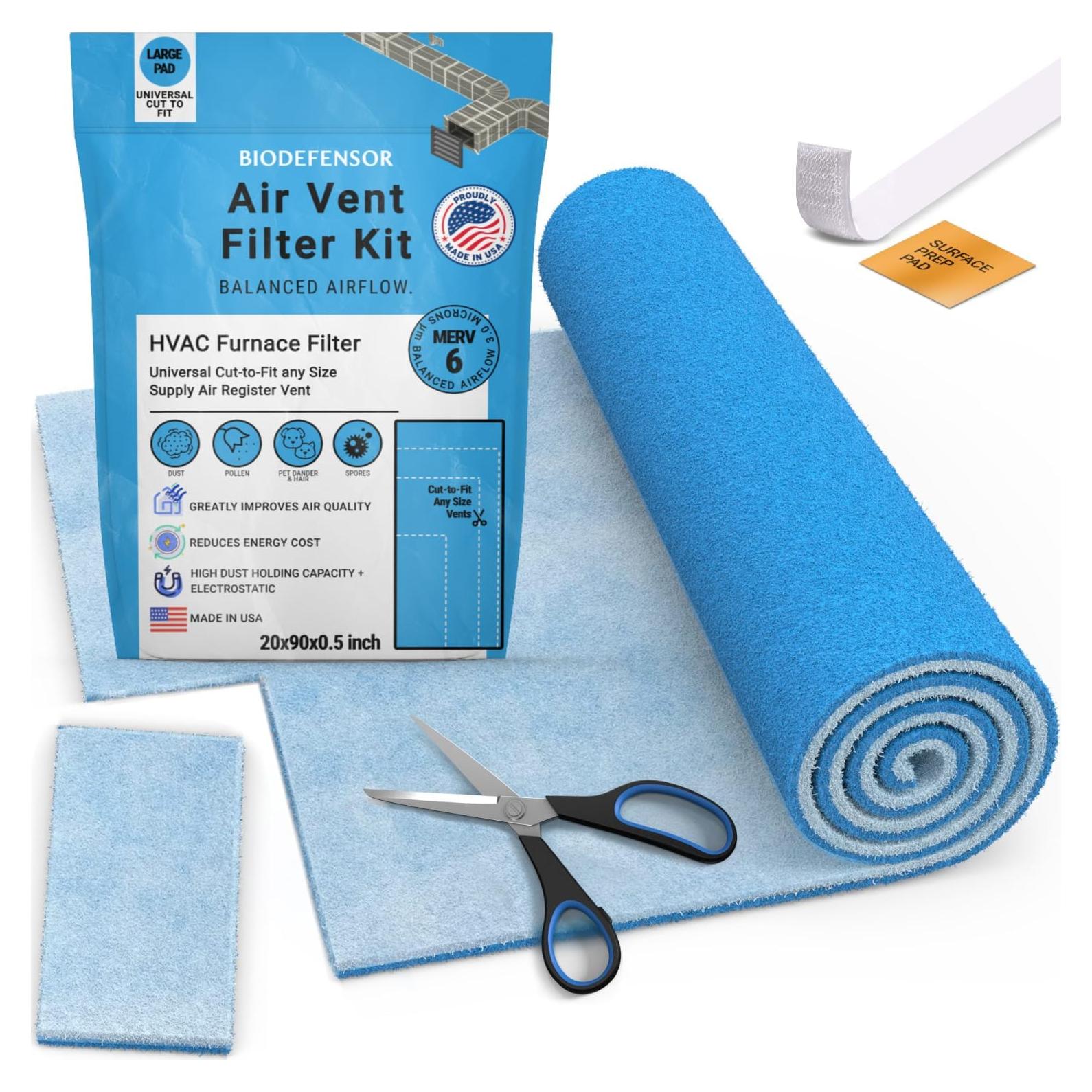 Filtro de Ventilación Biodefensor 90x20" MERV 6 Hecho en EE. UU.