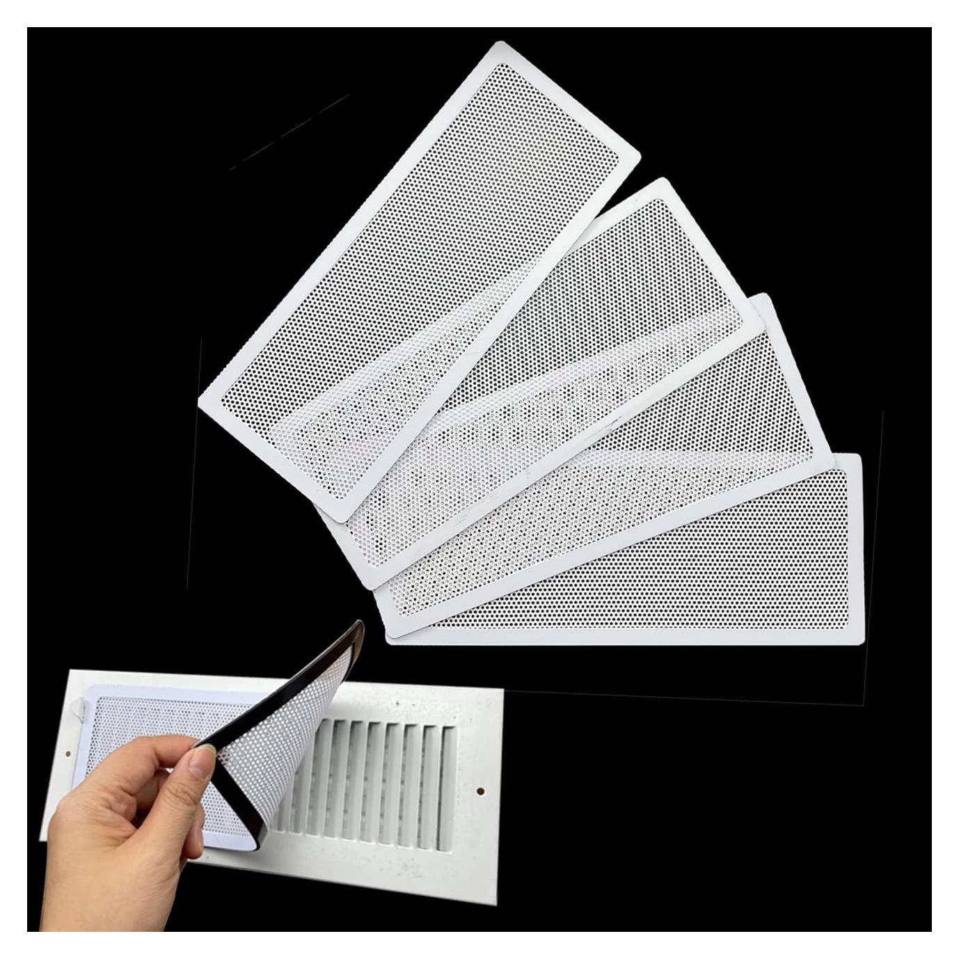 Cubierta Magnética para Registro de Piso Blanco 10x25 cm - 4 Piezas