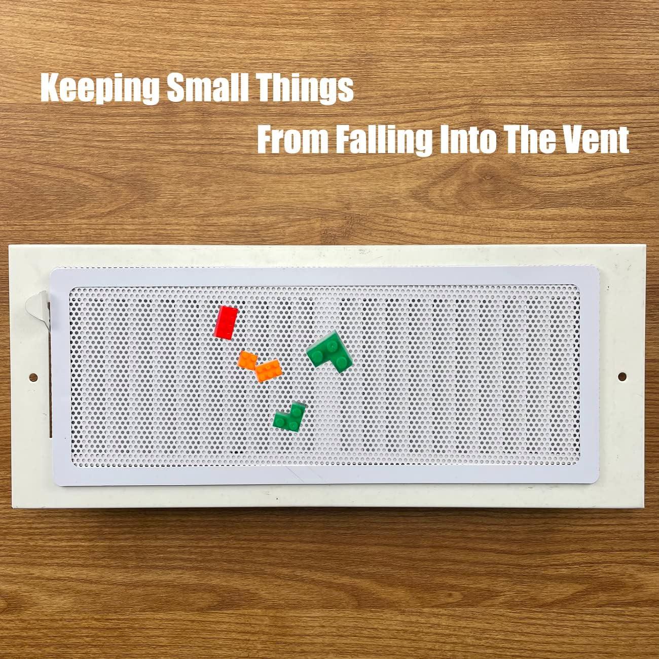 Cubierta Magnética para Registro de Piso Blanco 10x25 cm - 4 Piezas
