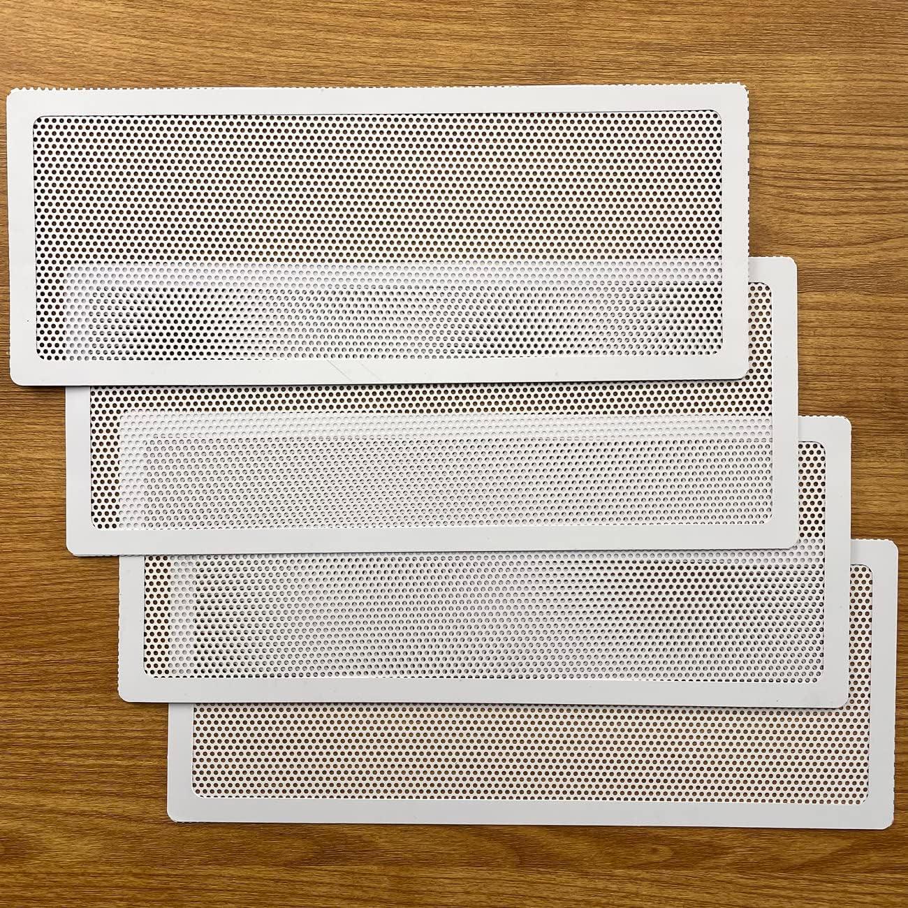 Cubierta Magnética para Registro de Piso Blanco 10x25 cm - 4 Piezas