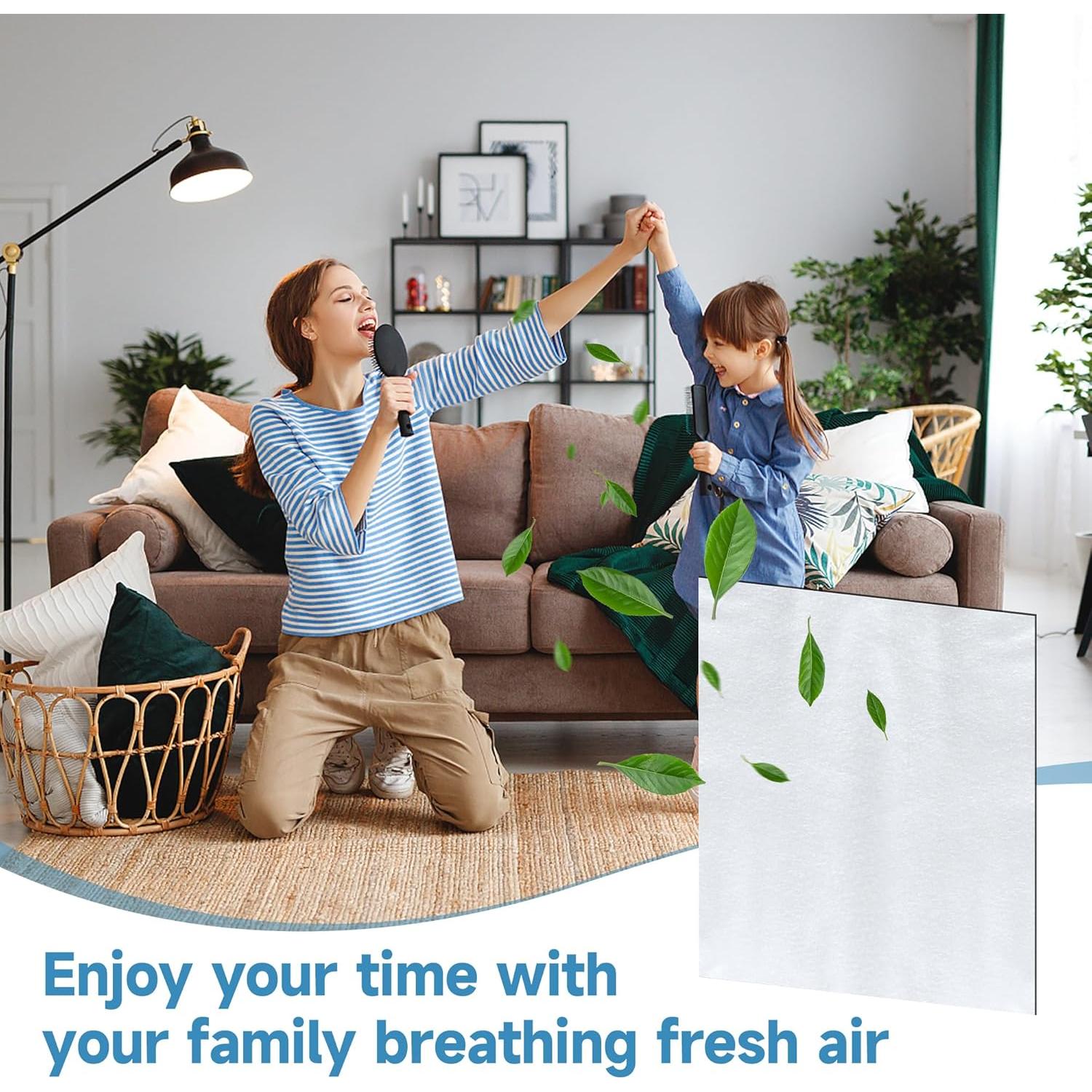 Filtro de Ventilación XBWW 4 Paquetes 30.48x114.3 cm