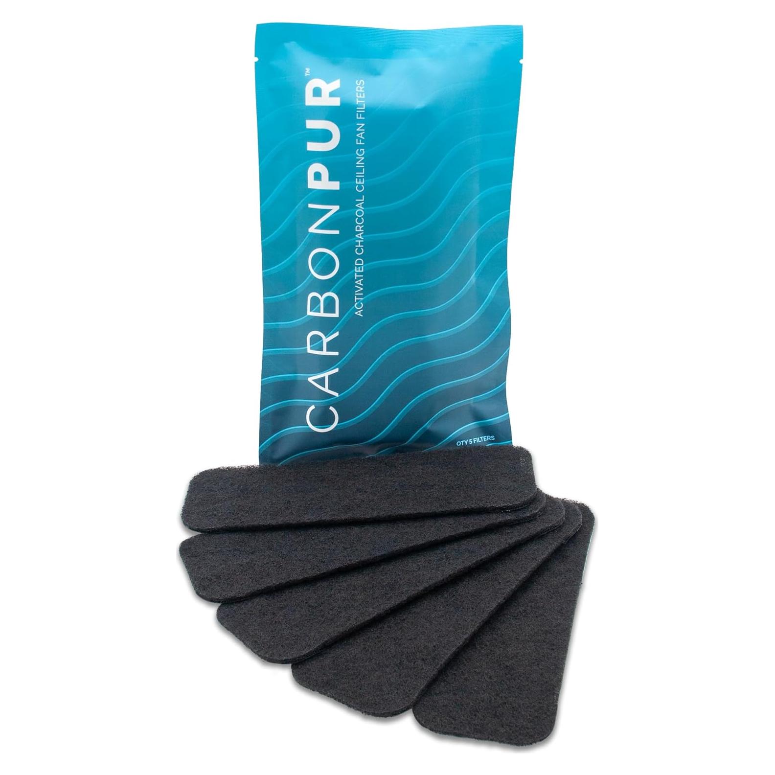 Filtros de Ventilador de Techo CarbonPur - Paquete de 5, Eficiencia Alta