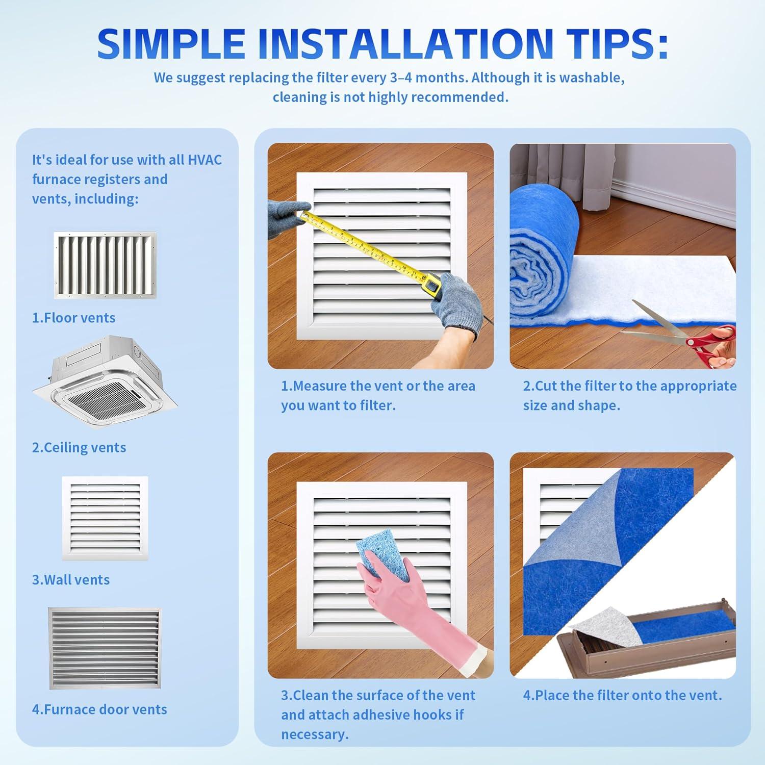 Filtro de Ventilación XBWW MERV 8 Rollo 30.48cm x 304.8cm
