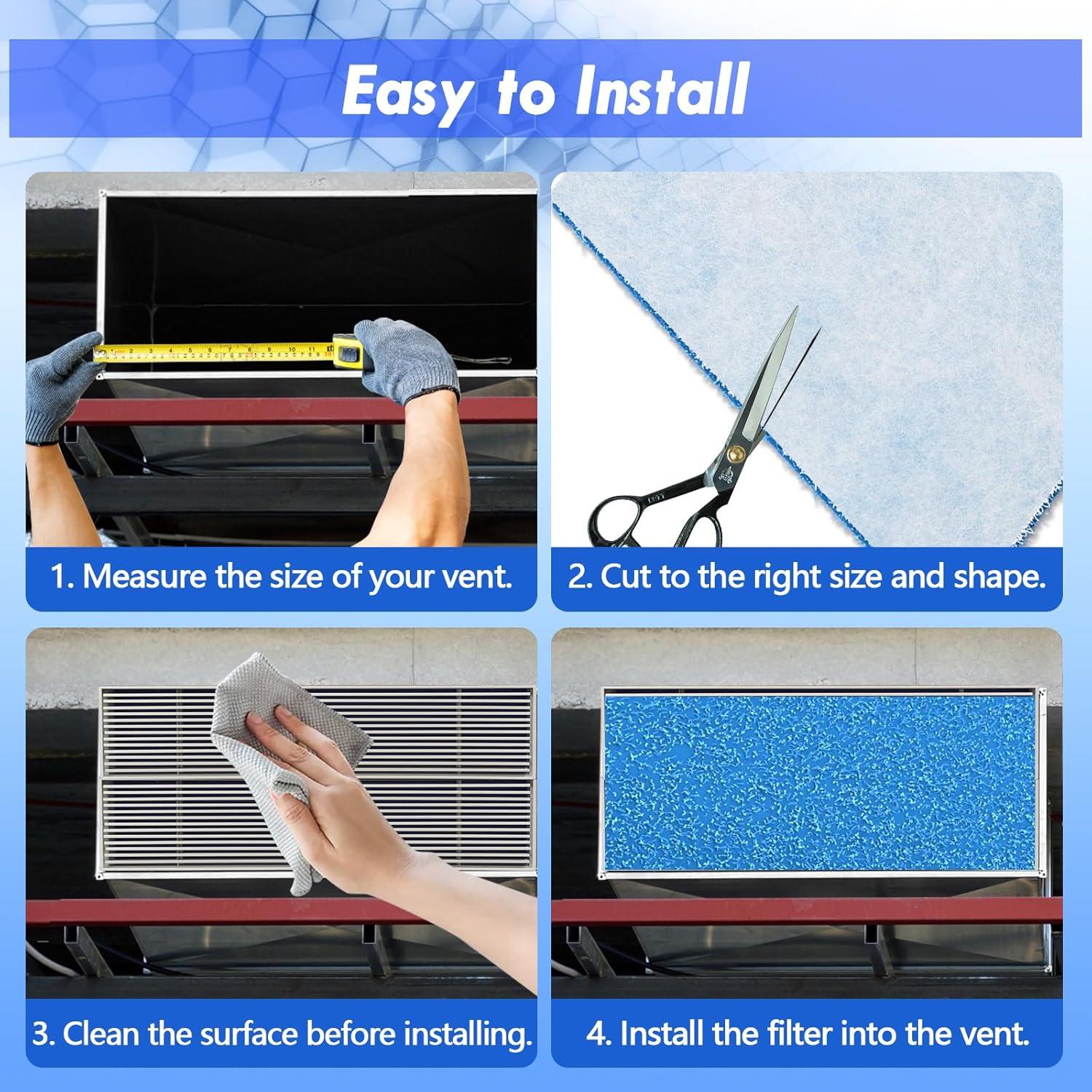 Filtro de Ventilación de Aire WAWINY 20" x 90" MERV 8