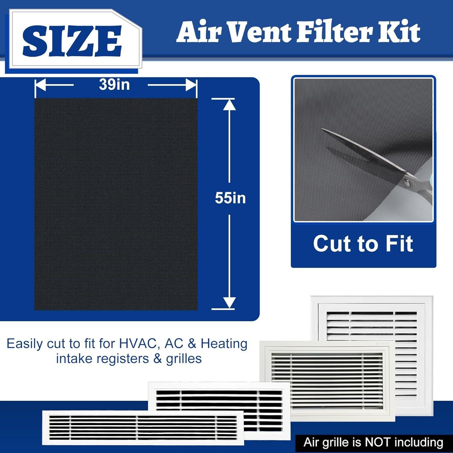 Filtro de Ventilación de Aire Wintcomfort 99x140 cm Micro Malla