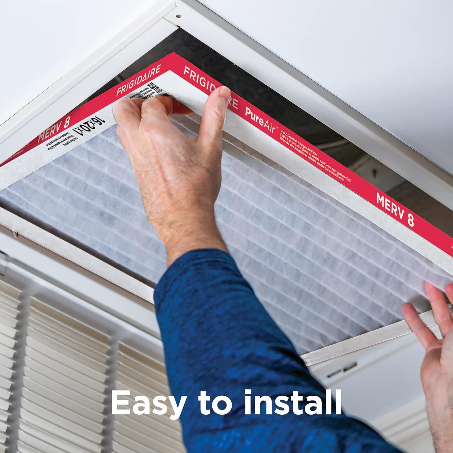 Filtro Electroestático Plisado Frigidaire 16x25x1 MERV 8 - Paquete de 6