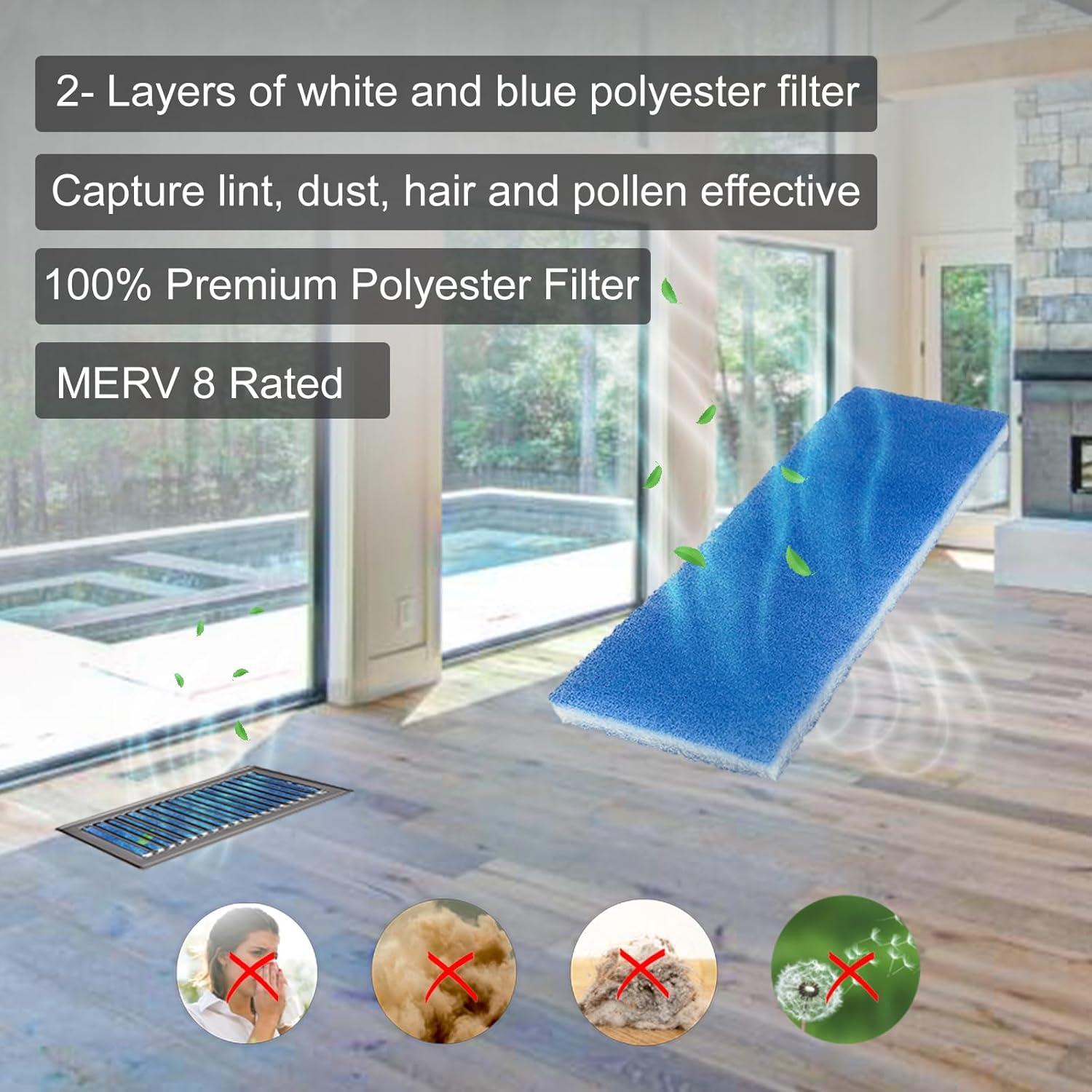 Filtro de Aire MERV 8 ezatrading 30.48x114.3 cm para HVAC