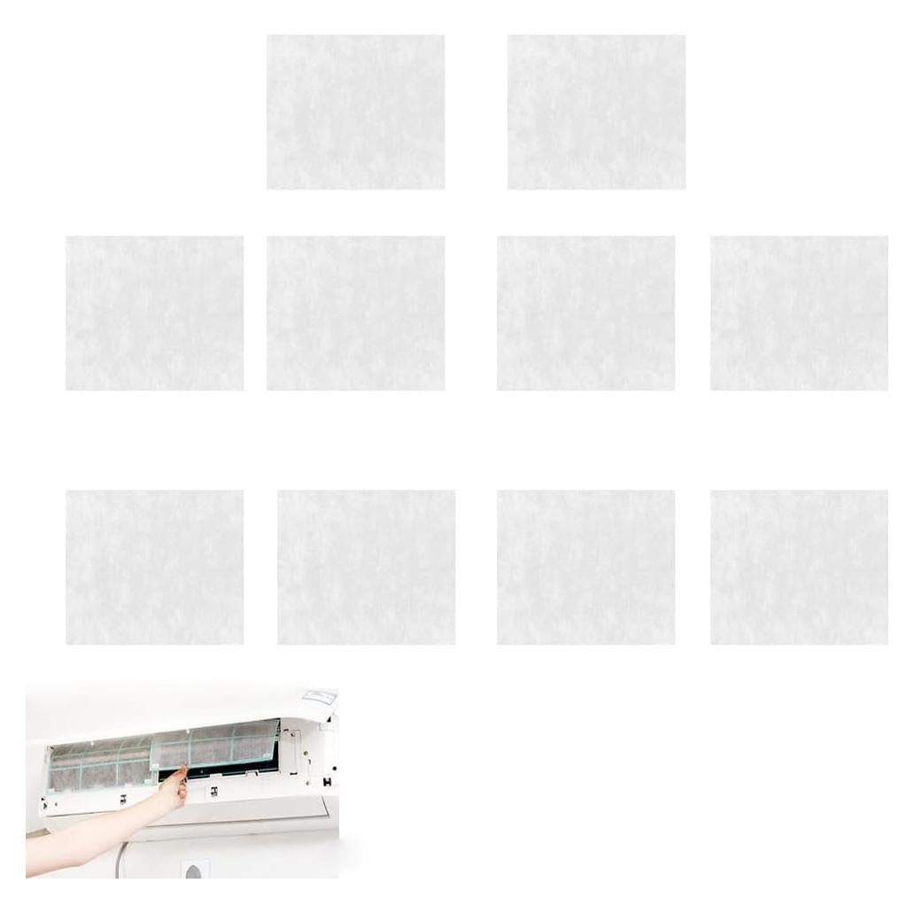 Paquete de 10 Filtros de Aire Acondicionado NentMent 40x35cm