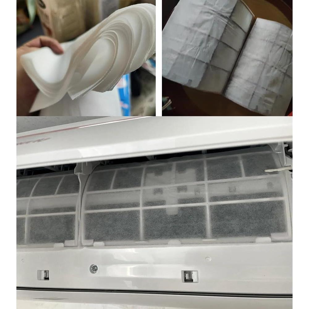 Paquete de 10 Filtros de Aire Acondicionado NentMent 40x35cm