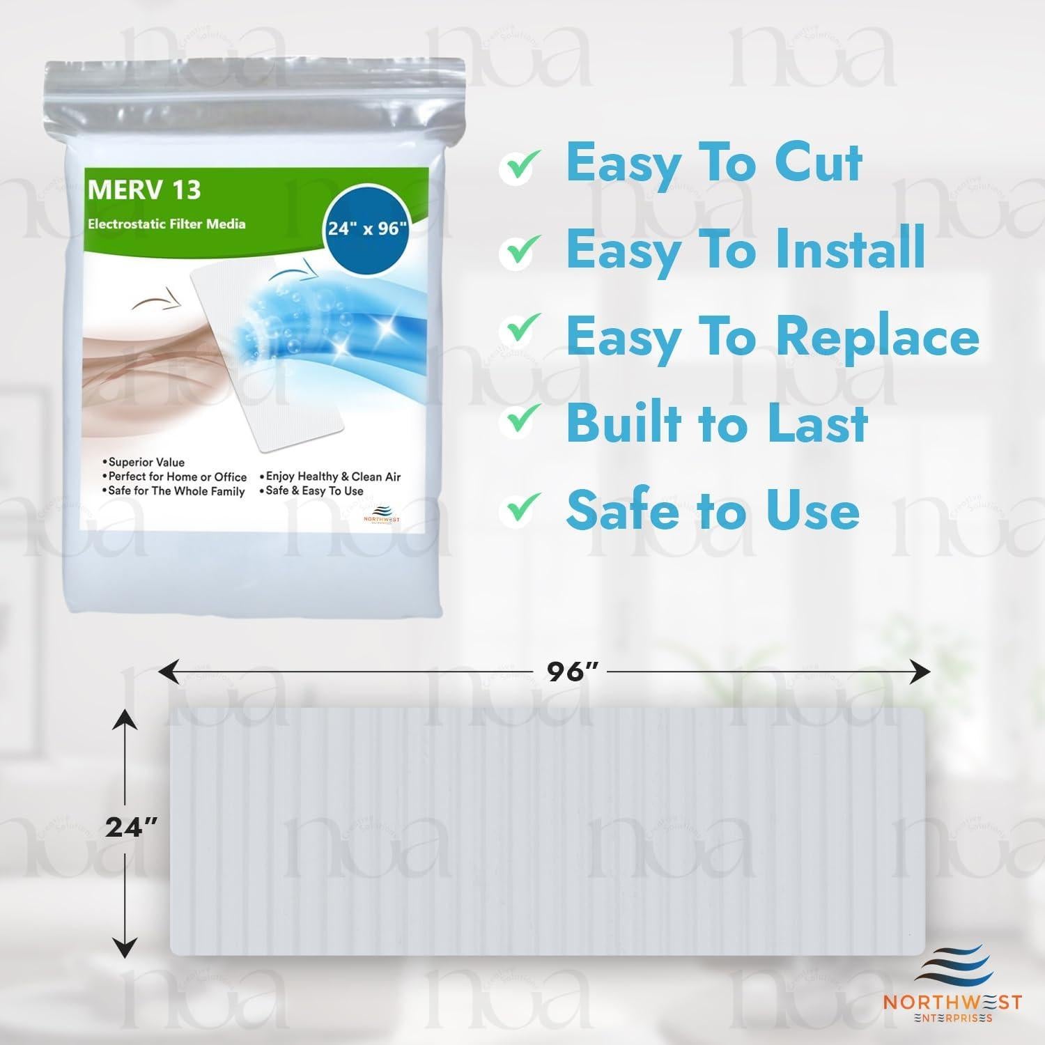 Filtro de Aire MERV 13 NORTHWEST ENTERPRISES 244x61 cm