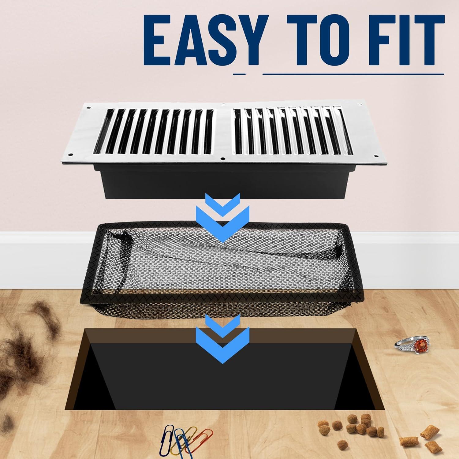 Paquete de 2 Filtros de Ventilación de Suelo KNCLUX 10x25 cm