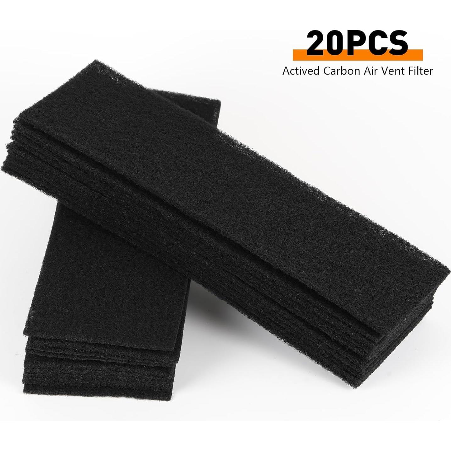20 Filtros de Aire de Carbón Activado MODIGT 30x10cm