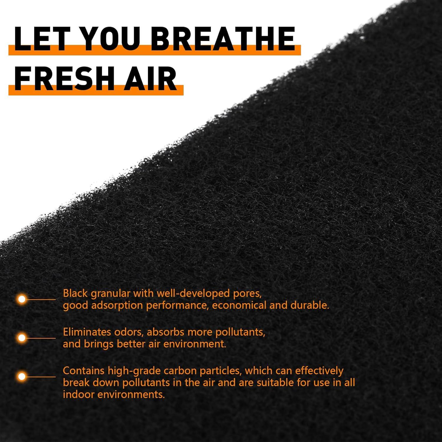 20 Filtros de Aire de Carbón Activado MODIGT 30x10cm