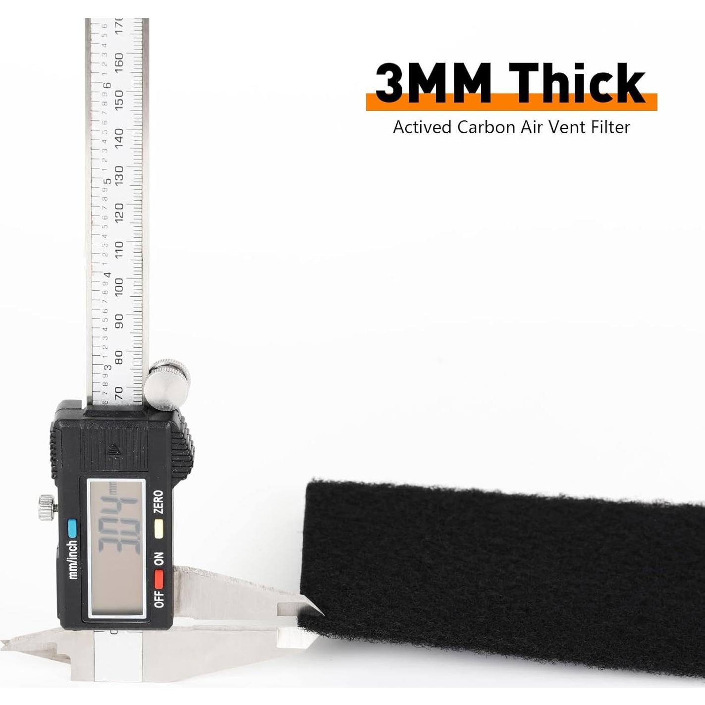 20 Filtros de Aire de Carbón Activado MODIGT 30x10cm