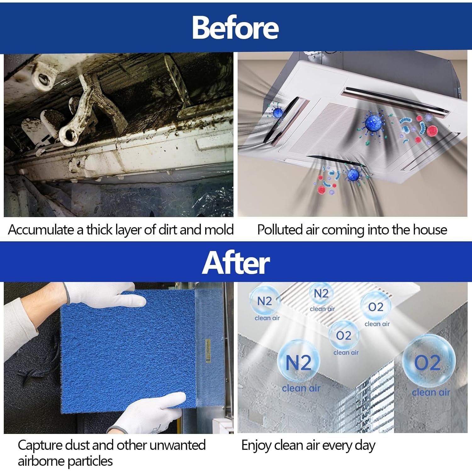 Filtro de Aire Reutilizable Ubeesize 20x30x1.78 cm MERV 6