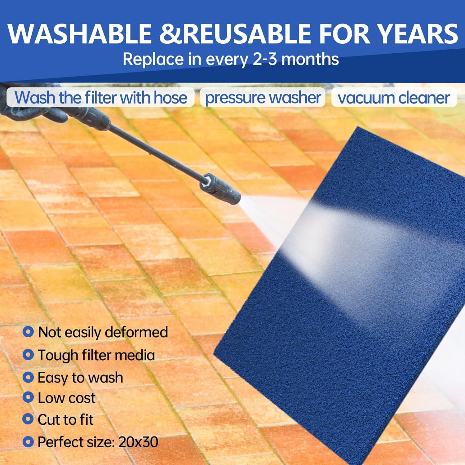 Filtro de Aire Reutilizable Ubeesize 20x30x1.78 cm MERV 6