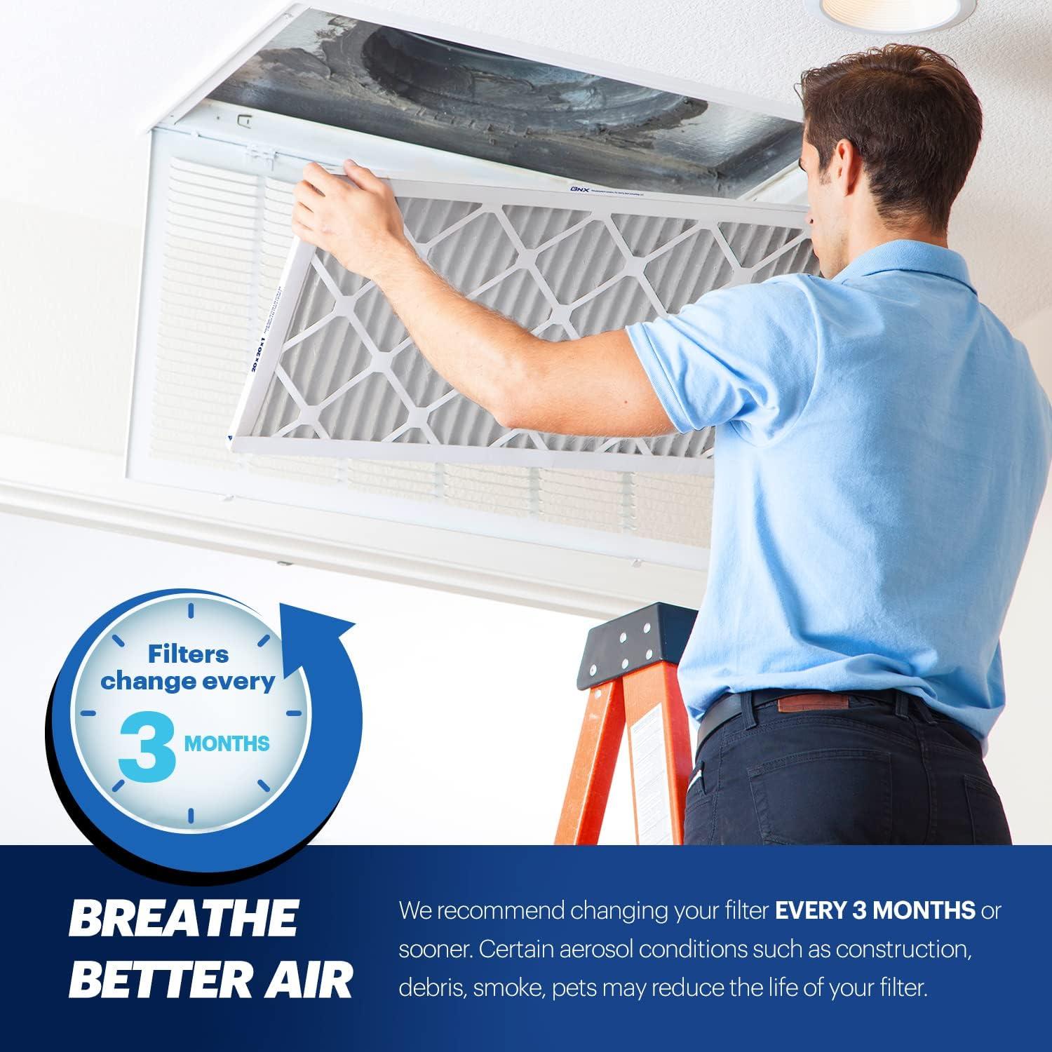 Filtro de Aire BNX MERV 13 20x20x1 (4-Pack) para HVAC