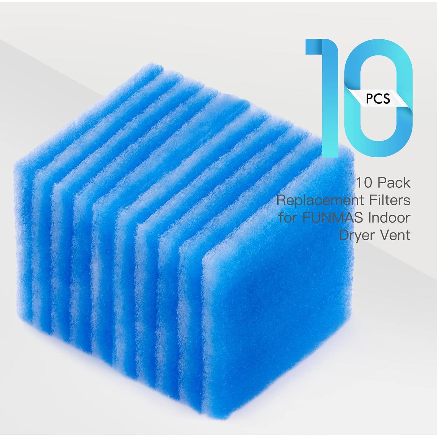 Paquete de 10 Filtros de Reemplazo FUNMAS para Secadora Interior