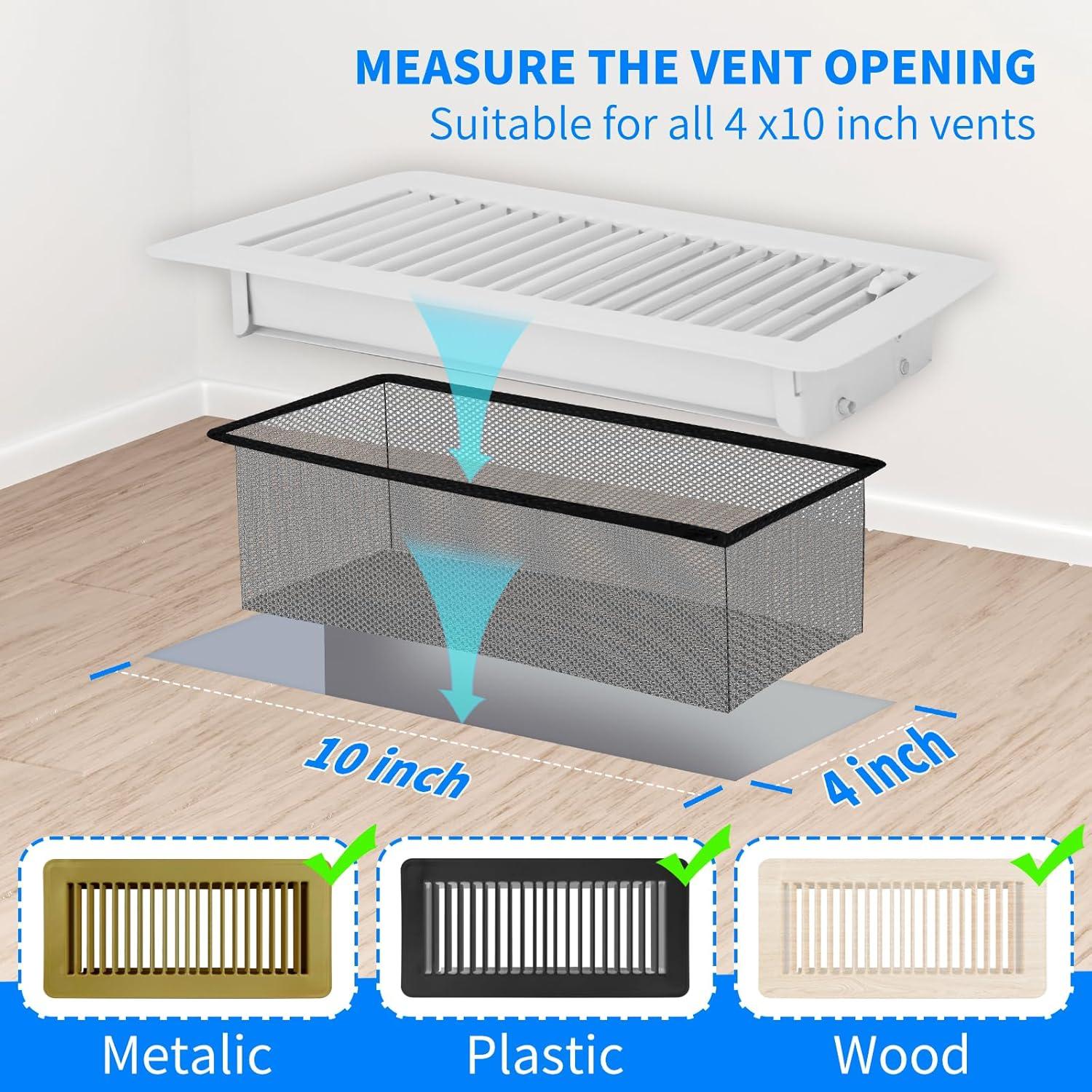 Trampa de Ventilación de Piso Xiesaip 4x10" - Paquete de 6