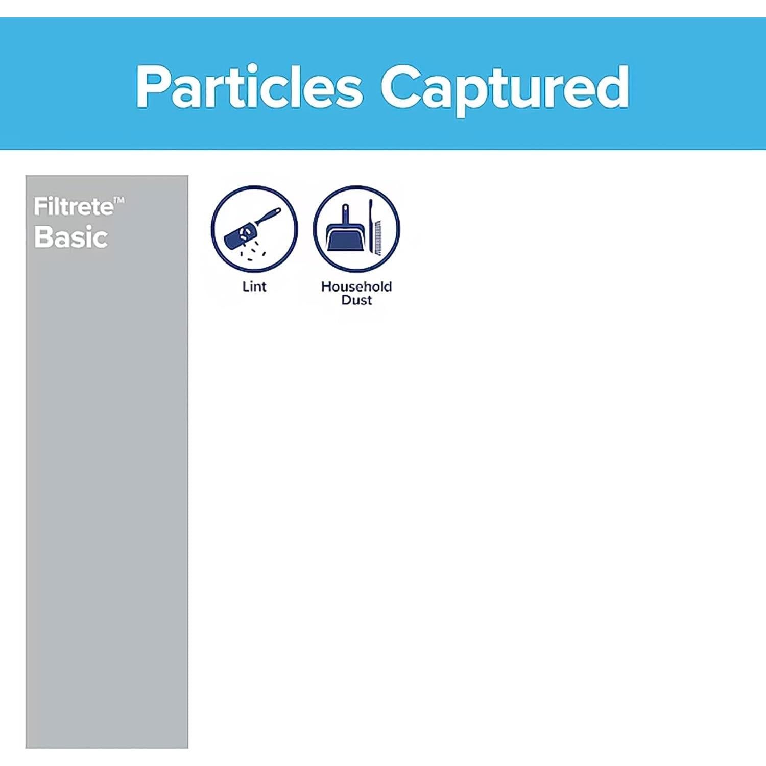 Filtro de Aire Filtrete 20x25x1 MERV 1 - Paquete de 6