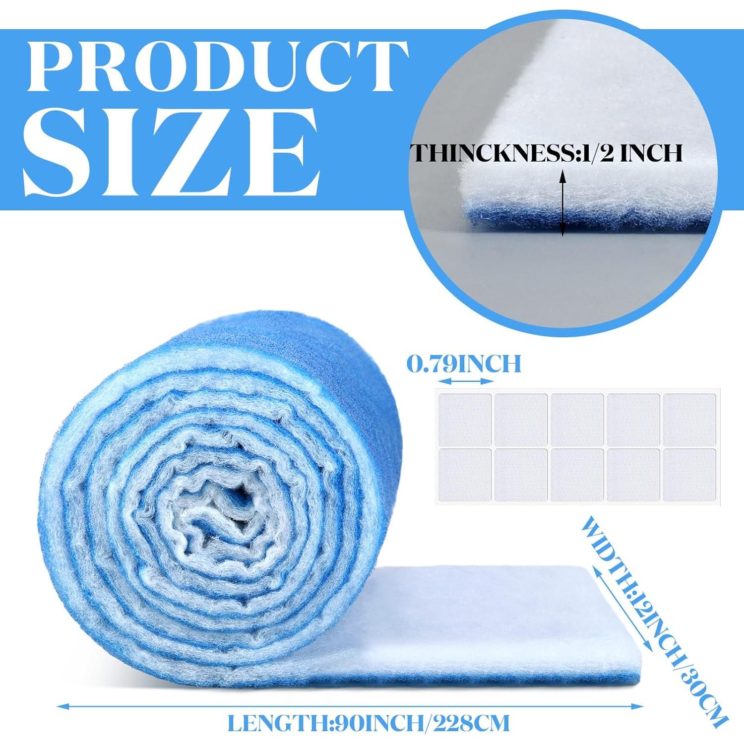 Filtro de Aire Buryeah MERV 8 2 Rollos 90x30 cm para HVAC