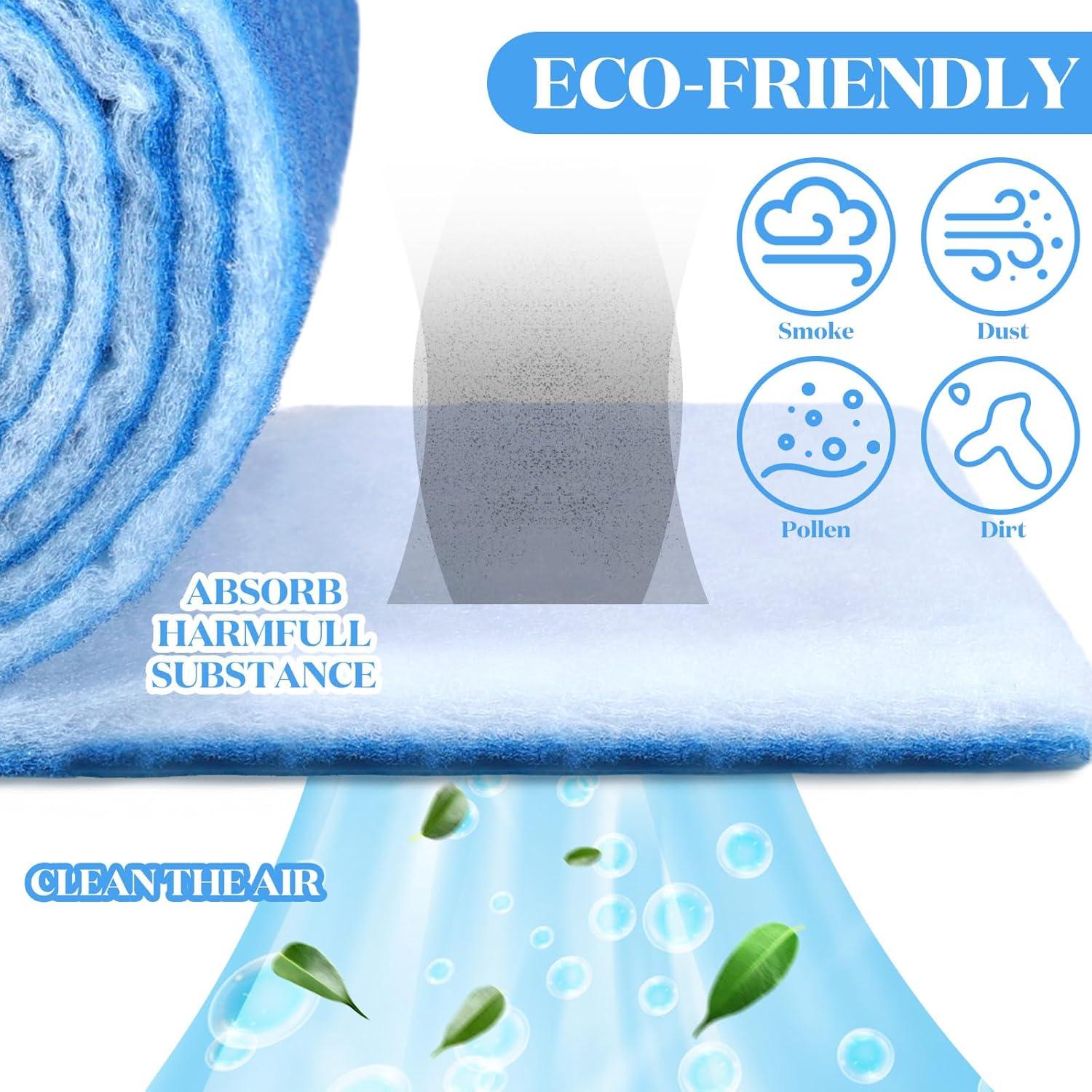 Filtro de Aire Buryeah MERV 8 2 Rollos 90x30 cm para HVAC