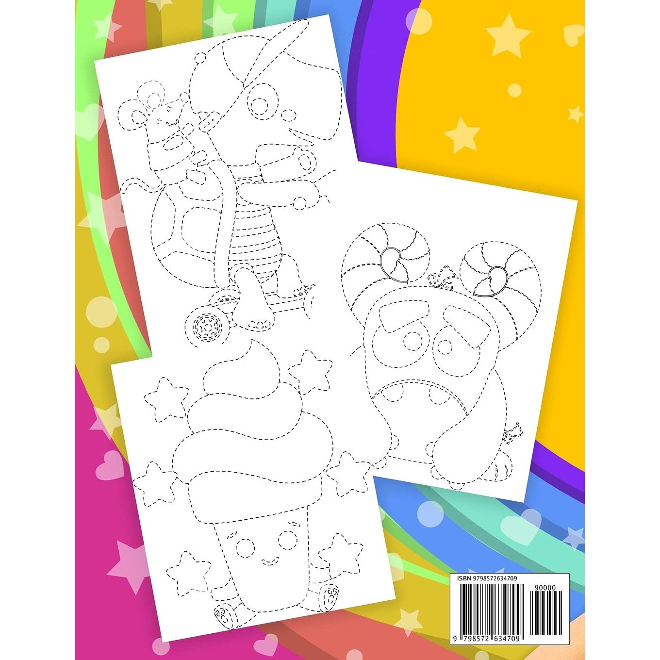Mi primer cuaderno de dibujo - Trazar y colorear para niños 3-5 años: Aprender a repasar contornos y colorear los dibujos. Libro de colorear para niños en edad preescolar (Spanish Edition)