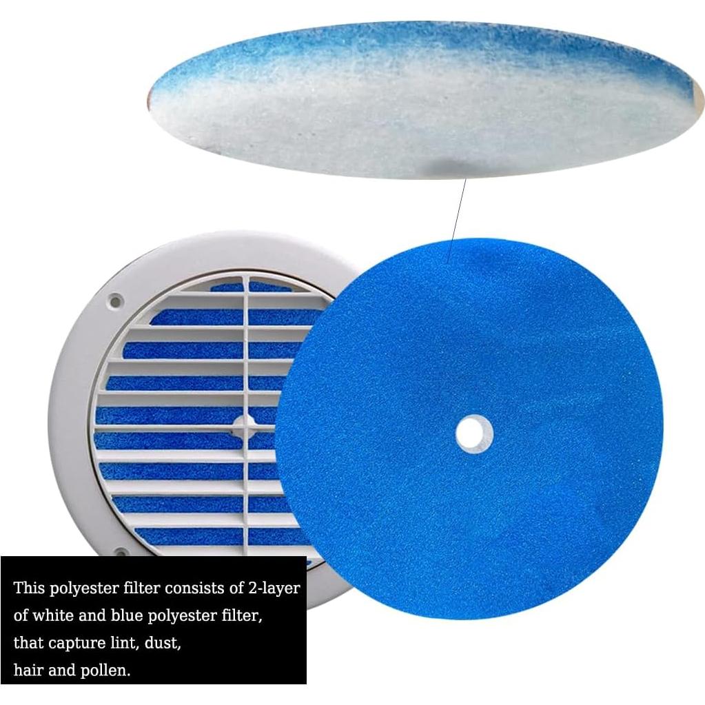 Filtro de Aire Taidocram para RV 5.25" Redondo MERV-6 Paquete 10