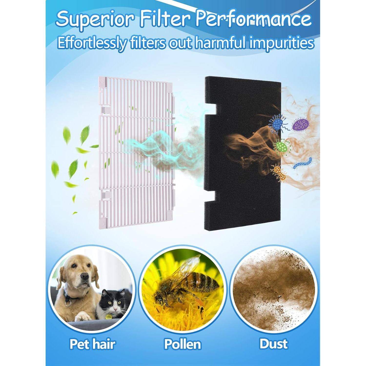 Filtros de Aire Acondicionado RV Acostop - Paquete de 6, 19.05x35.56 cm