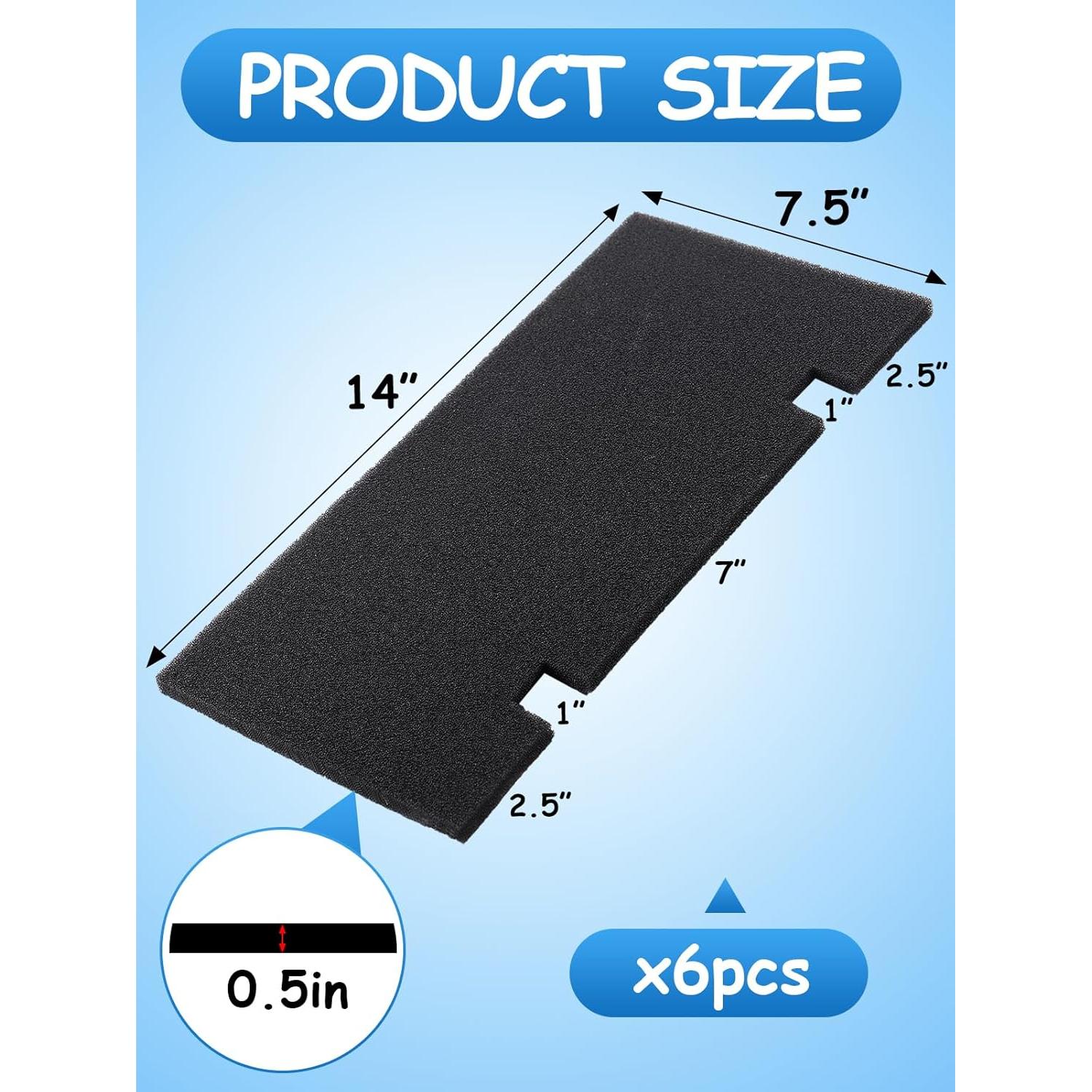 Filtros de Aire Acondicionado RV Acostop - Paquete de 6, 19.05x35.56 cm