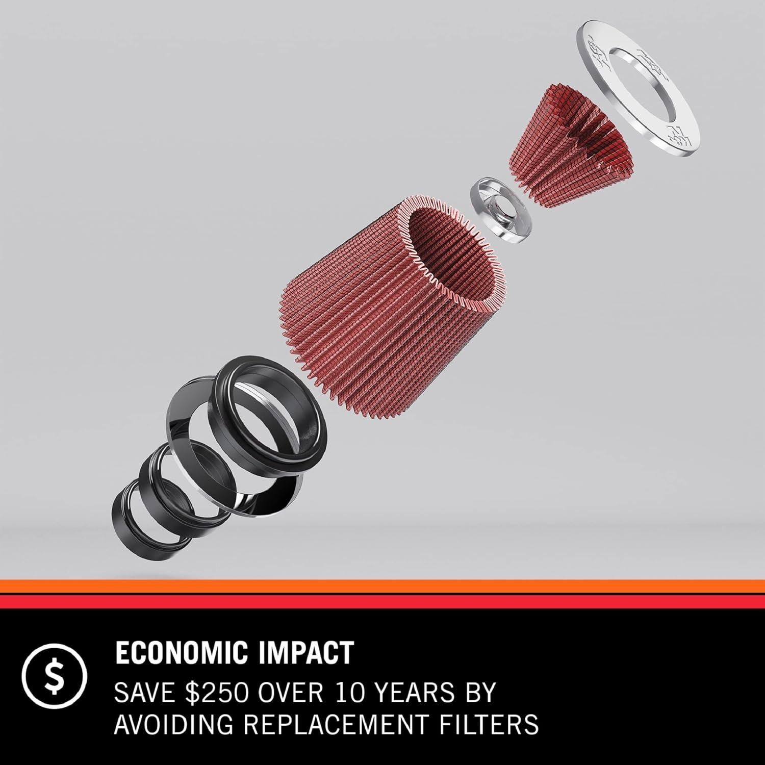 Filtro de Aire K&N 62-1560 Lavable Ovalado 2.86cm x 3.49cm