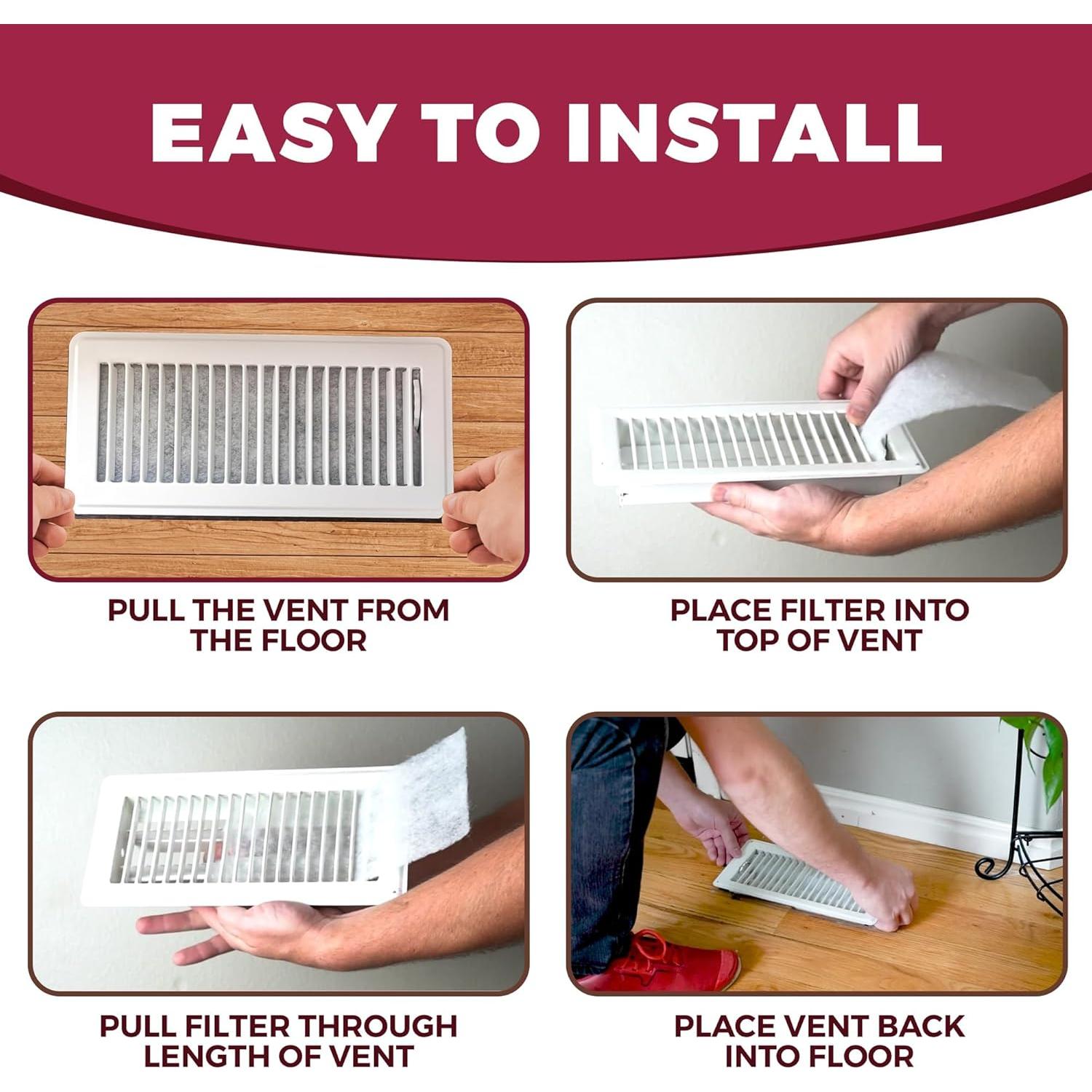 Filtros de Ventilación Northwest Enterprises 48 Unidades 10x25 cm
