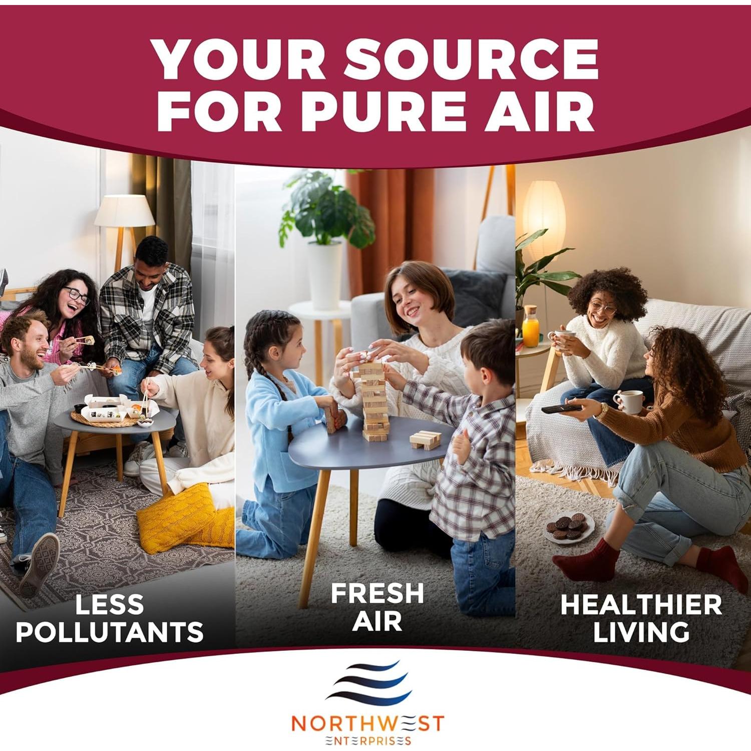 Filtros de Ventilación Northwest Enterprises 48 Unidades 10x25 cm