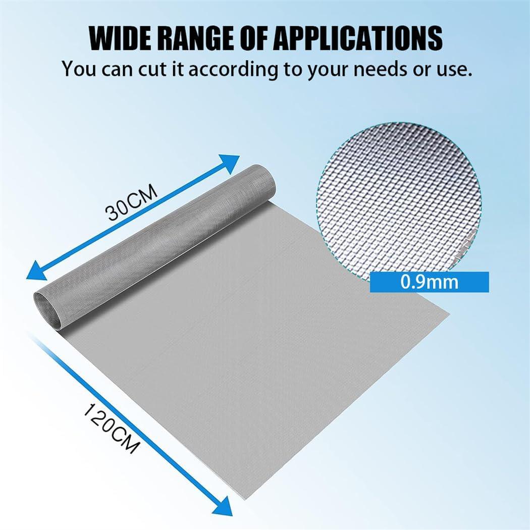 Malla de Filtro de Acero Inoxidable 30x120cm CUNQN