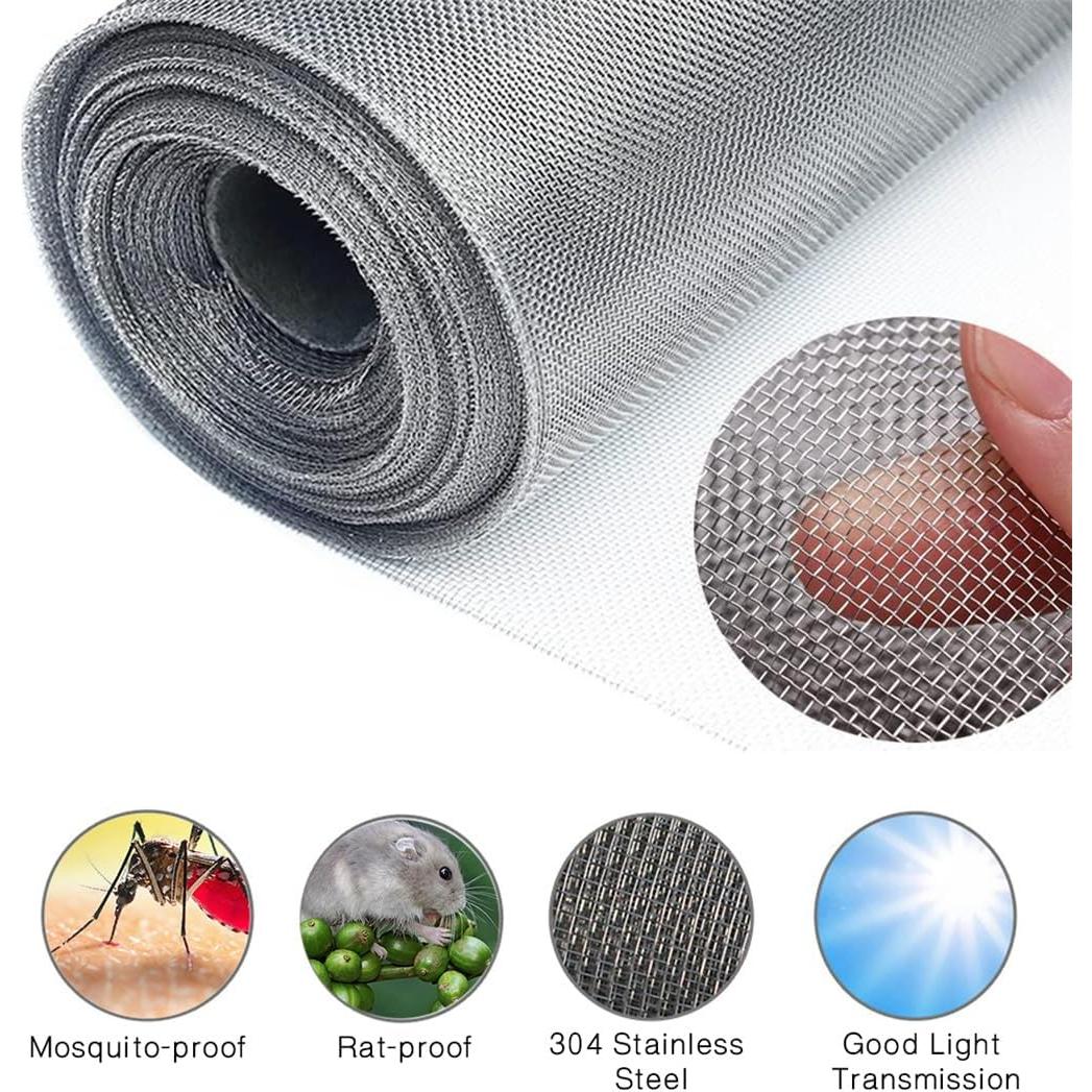 Malla de Filtro de Acero Inoxidable 30x120cm CUNQN