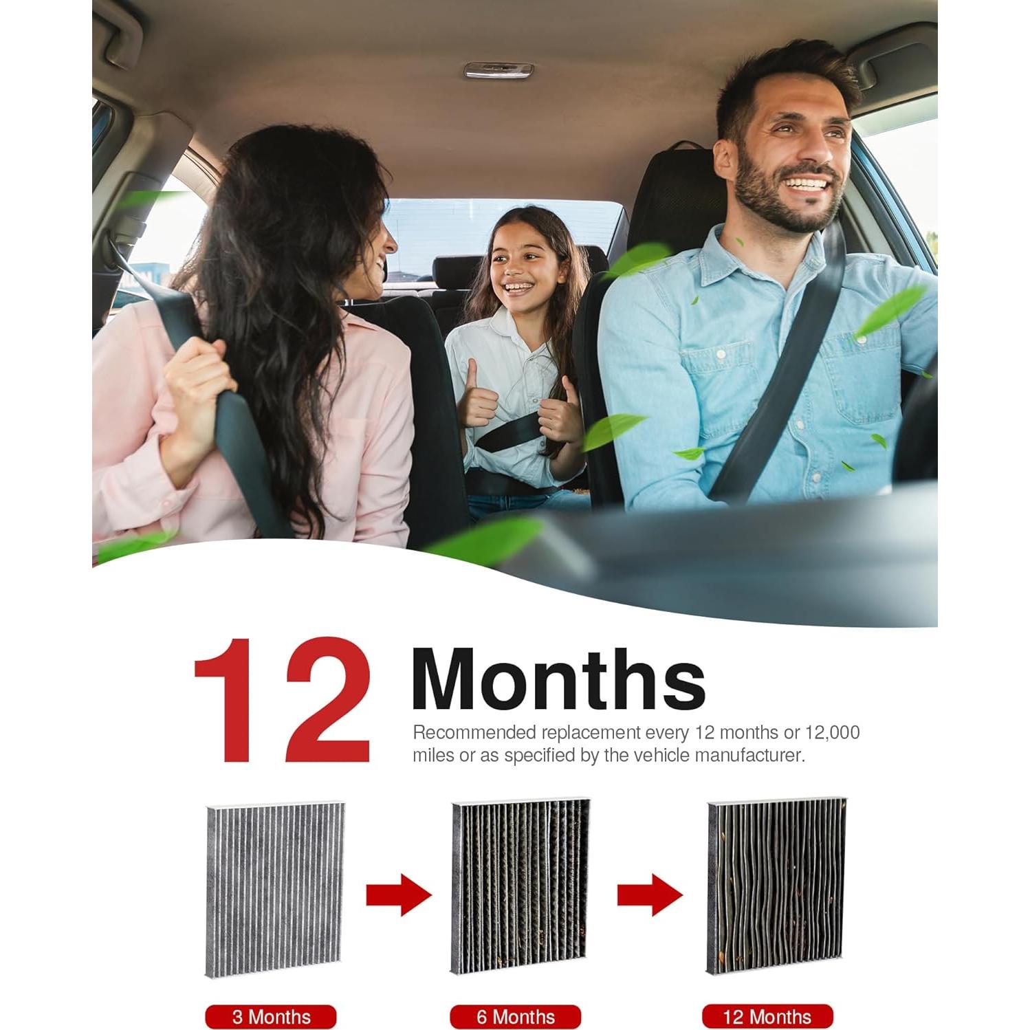 Filtro de Aire de Cabina Puroma CAF671S para Jeep y Mazda