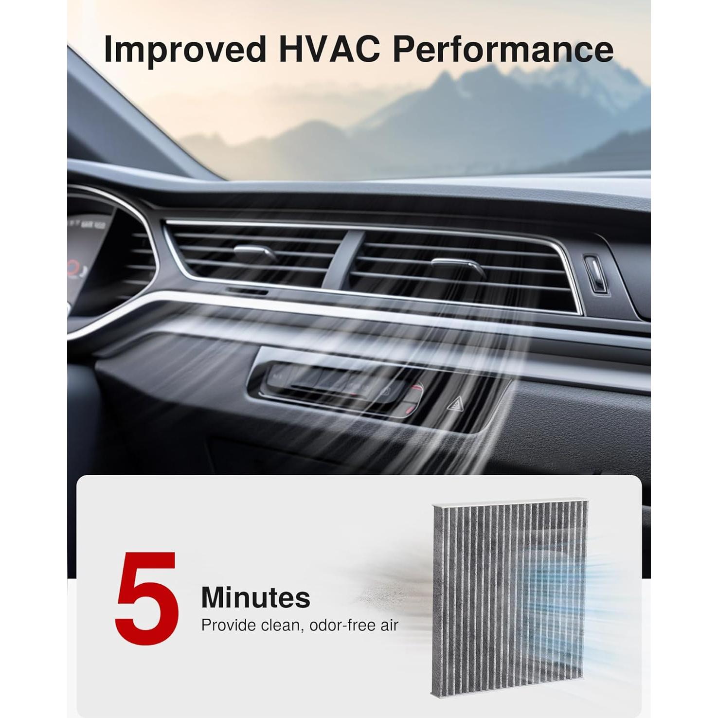 Filtro de Aire de Cabina Puroma CAF671S para Jeep y Mazda