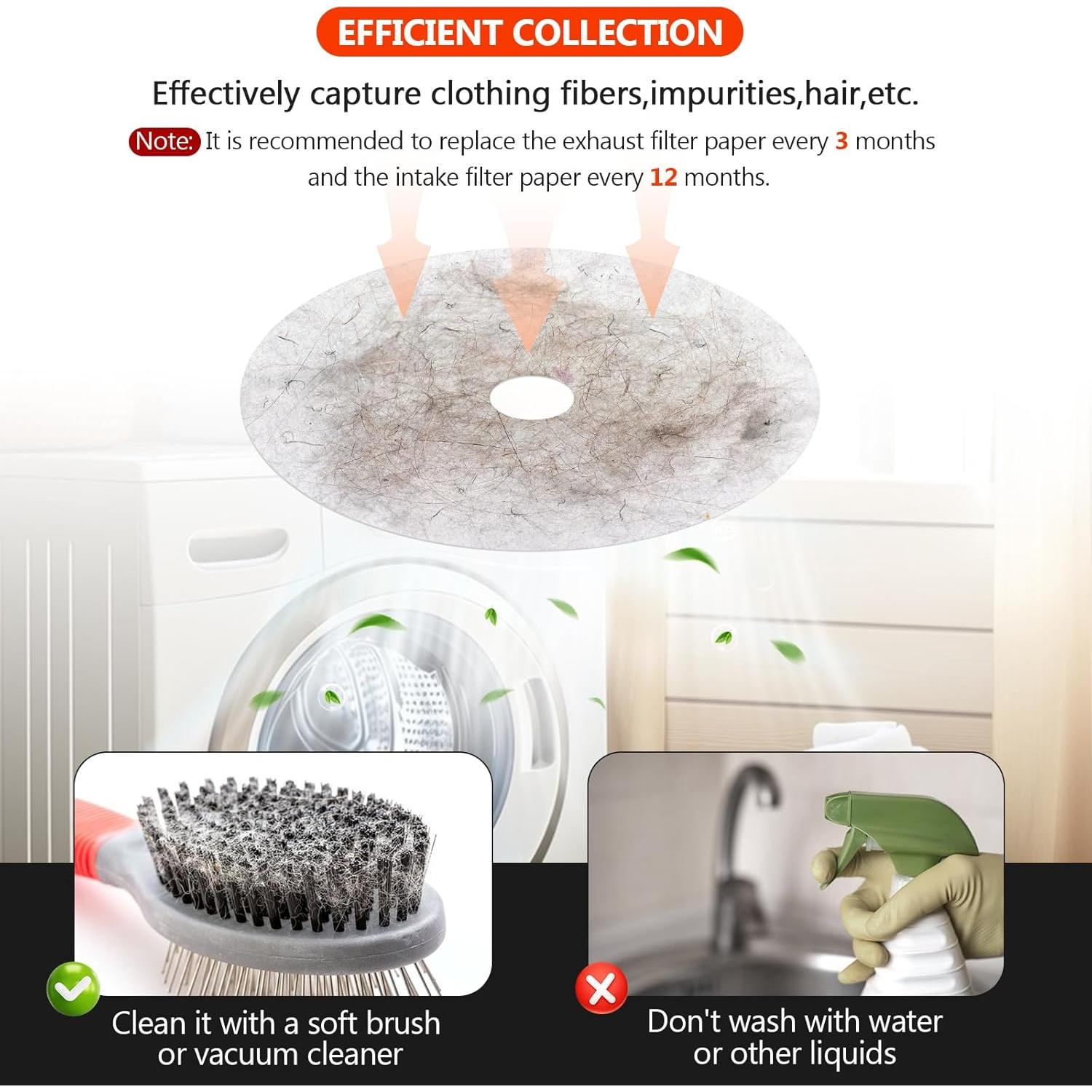 Filtros de Secadora Beaquicy 20 Piezas para Panda y Magic Chef