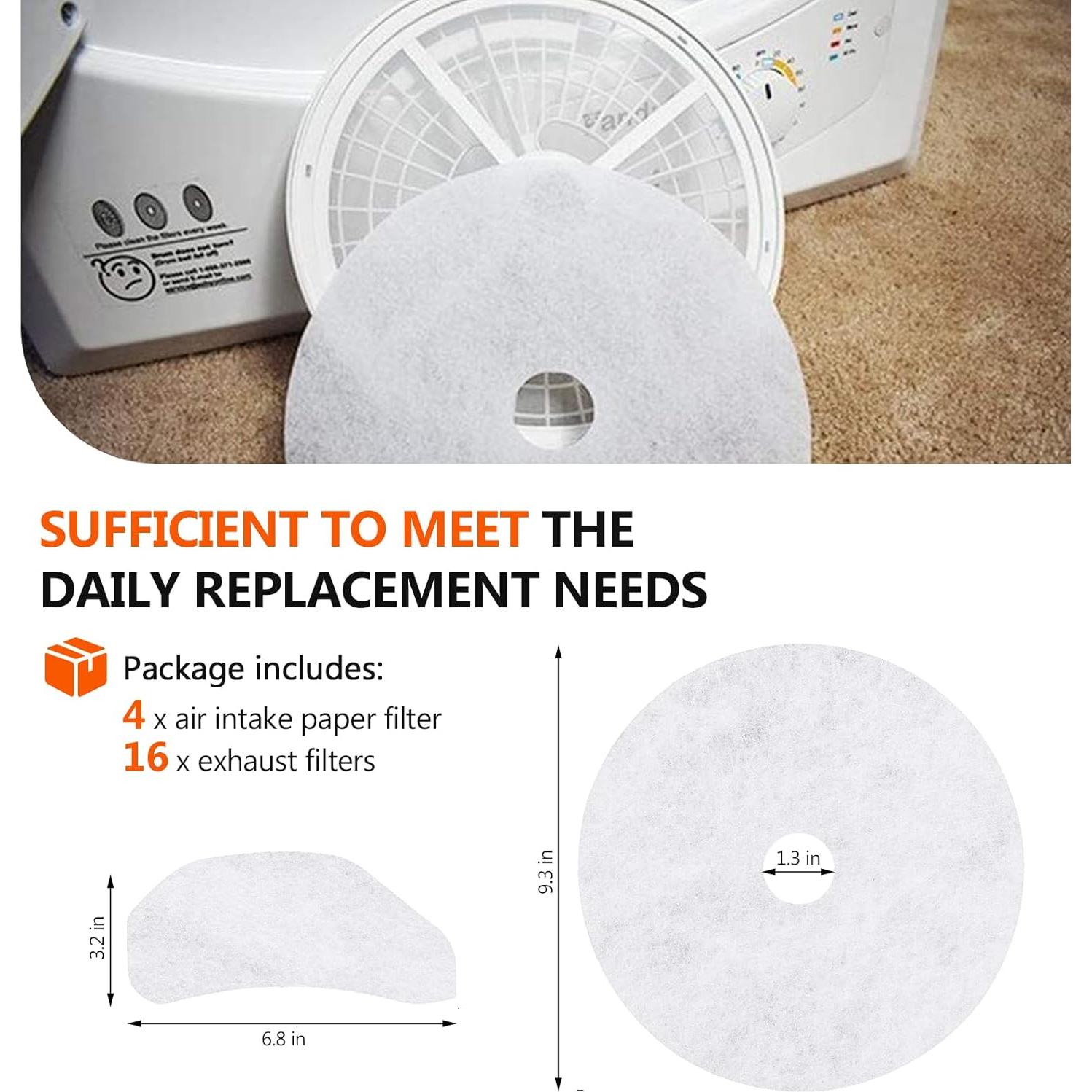 Filtros de Secadora Beaquicy 20 Piezas para Panda y Magic Chef