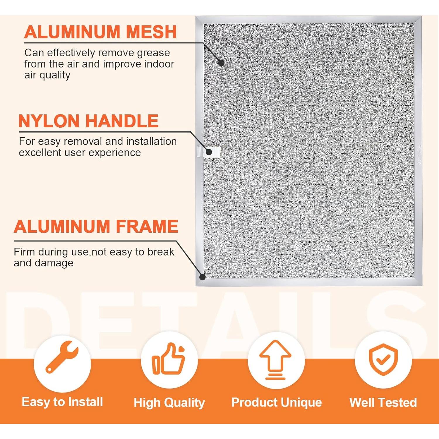 Filtro de Campana Extractora Beaquicy BPS1FA30 Aluminio 2 Piezas