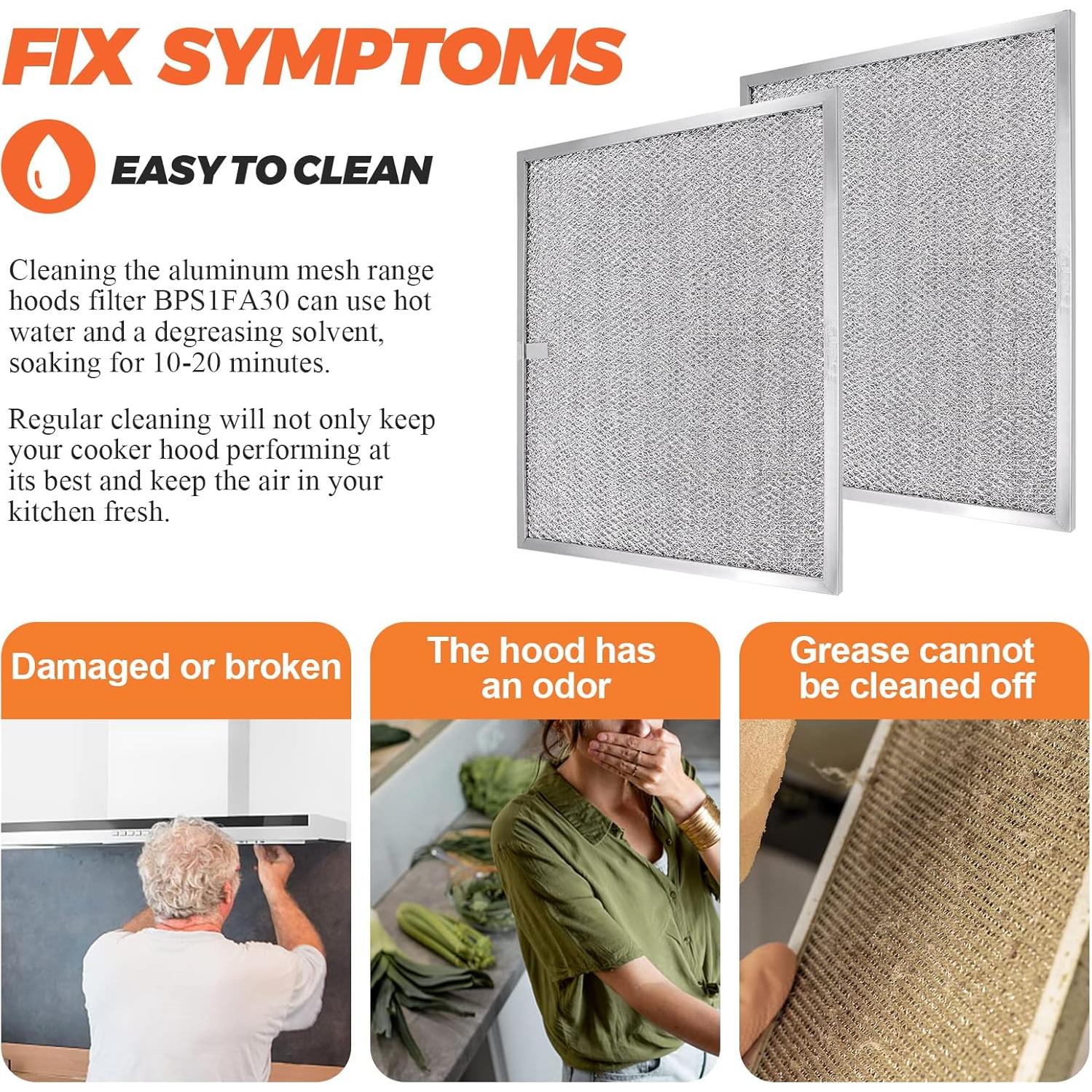 Filtro de Campana Extractora Beaquicy BPS1FA30 Aluminio 2 Piezas