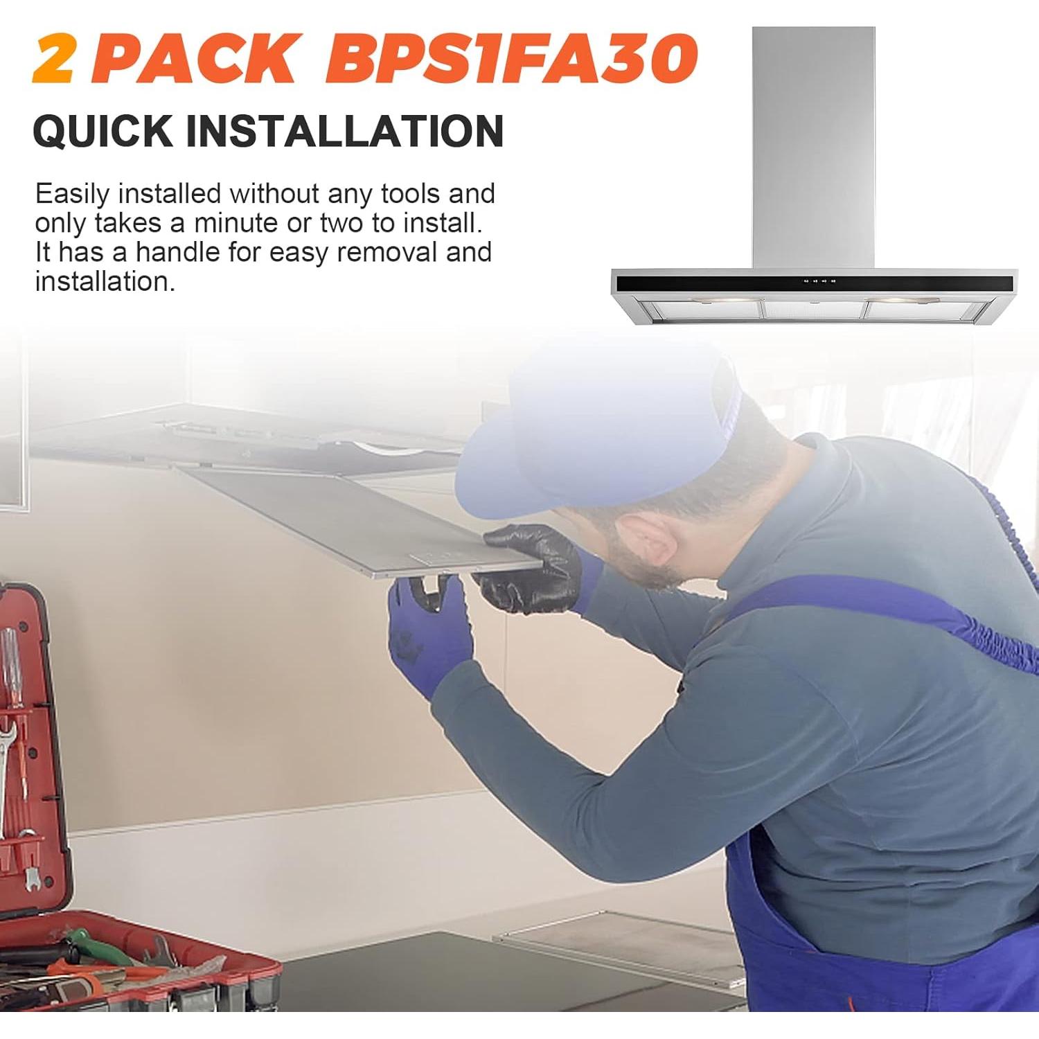 Filtro de Campana Extractora Beaquicy BPS1FA30 Aluminio 2 Piezas