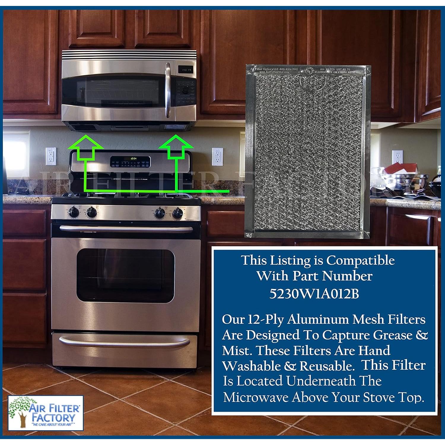 Filtro de Grasa de Aluminio 12 Capas Air Filter Factory 5230W1A012B