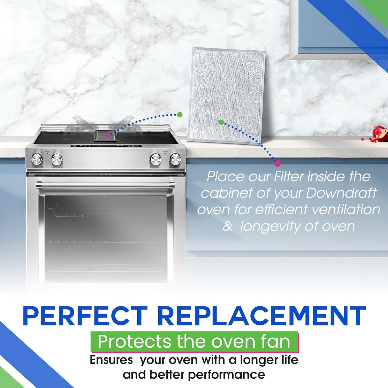 Filtro de Grasa Downdraft Bagean 707929 para Estufas Jenn Air - Paquete de 2