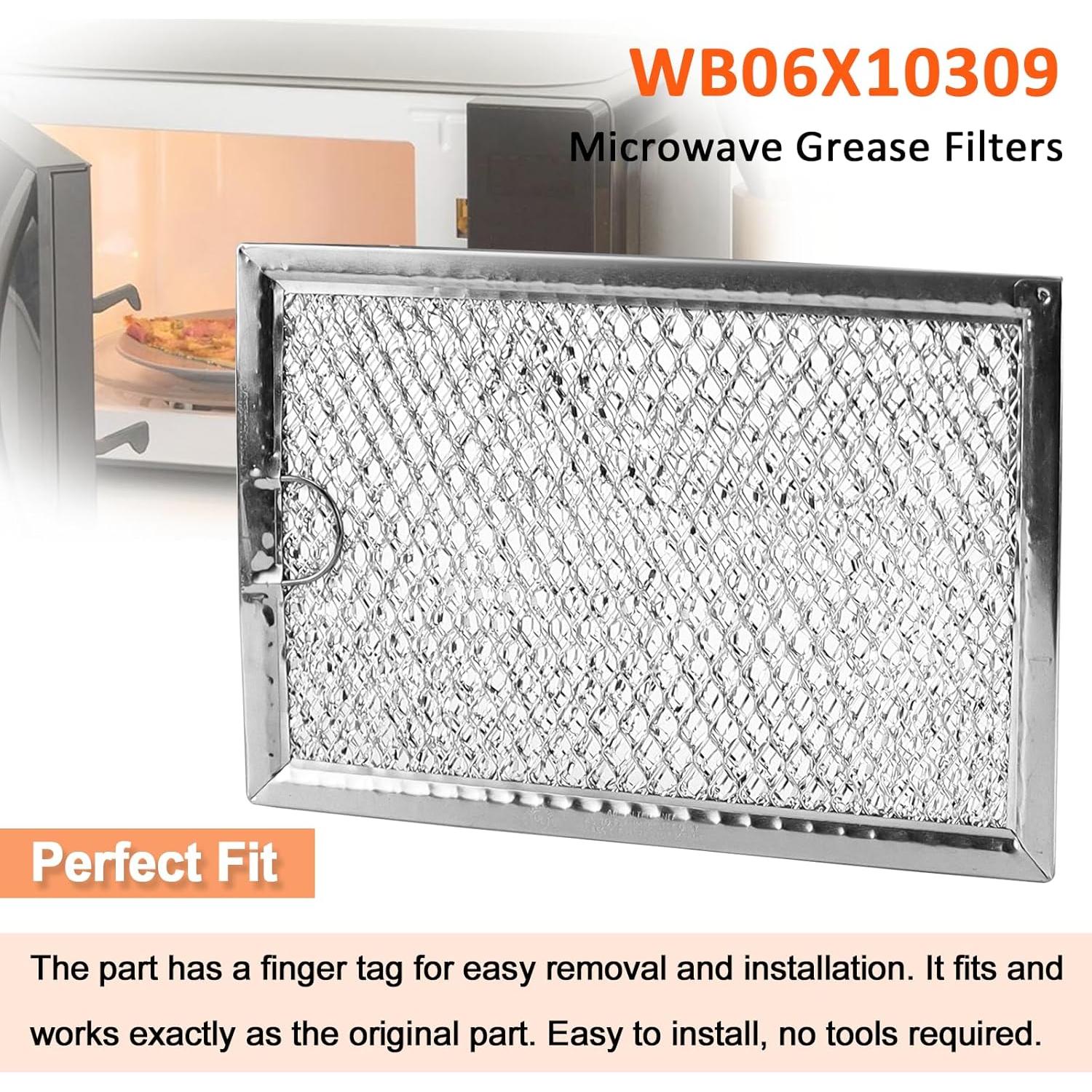 Filtros de grasa para microondas Fetechmate WB06X10309 - 4 Pack