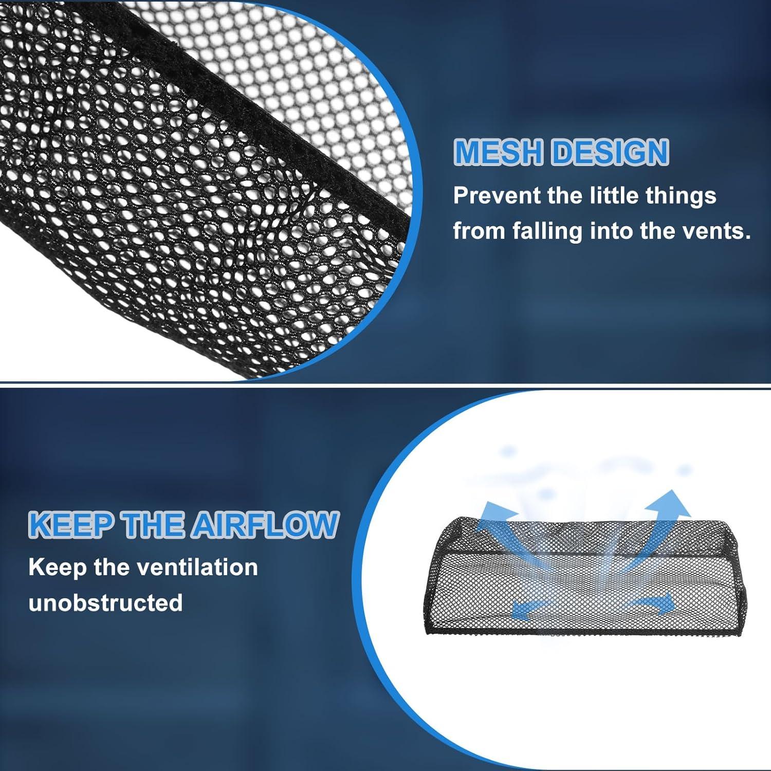 Filtro de Ventilación de Piso uxcell 5 Piezas 10x20 cm Negro