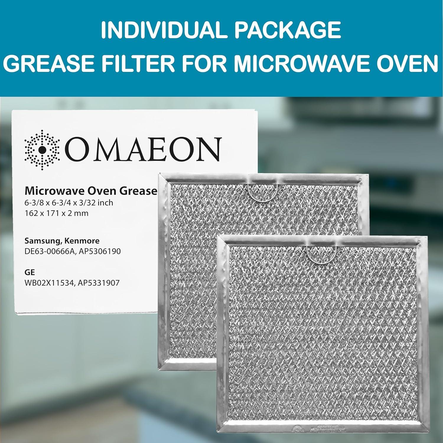 Filtro de Grasa WB02X11534 para Microondas Samsung - Paquete de 2