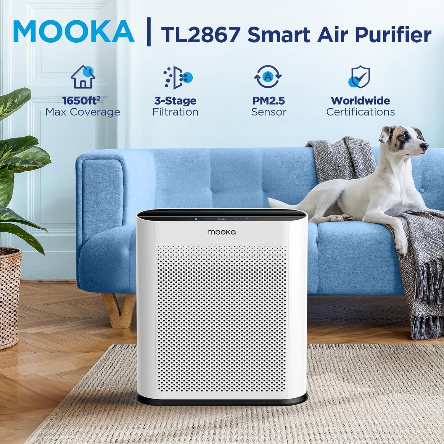 Filtro HEPA de Reemplazo MOOKA TL2867 - Filtro H13 3 en 1