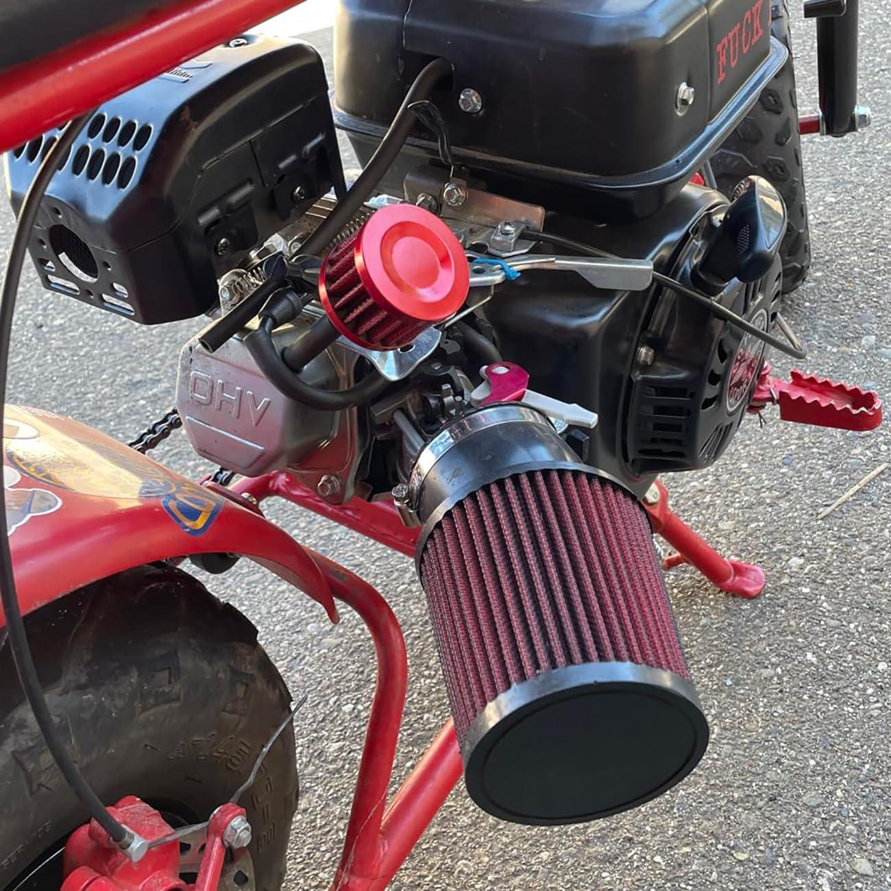 Filtro de Aire Mini Universal HXGXKBQ Rojo 2 Piezas 12mm